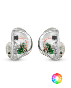 Variphone ES80 formstøpt in-ear monitor. Denne spesialtilpassede in-ear-monitoren er utstyrt med hele 8 separate drivere for en utrolig lydopplevelse. Den formstøpes individuelt for perfekt passform og leverer en imponerende detaljrikdom, bredt frekvensområde og enestående lydkvalitet. Den er ideell for profesjonelle musikere, lydentusiaster og lydteknikere som ønsker en avansert og skreddersydd monitorløsning med eksepsjonell lydgjengivelse og presisjon